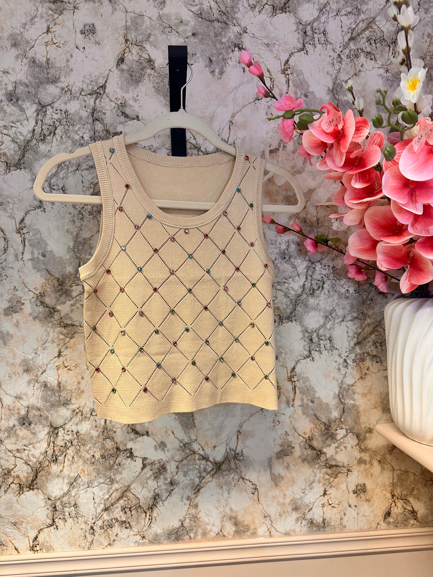 Diamonté Embellished Top