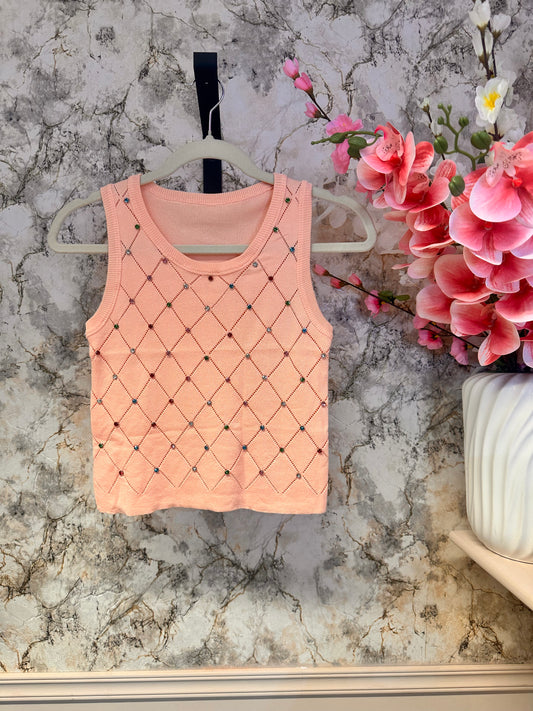 Diamonté Embellished Top